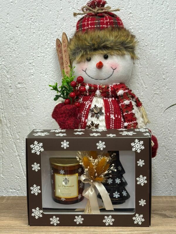 Coffret édition limitée spéciale Noël Bougies senteurs et bouquet de fleurs séchées