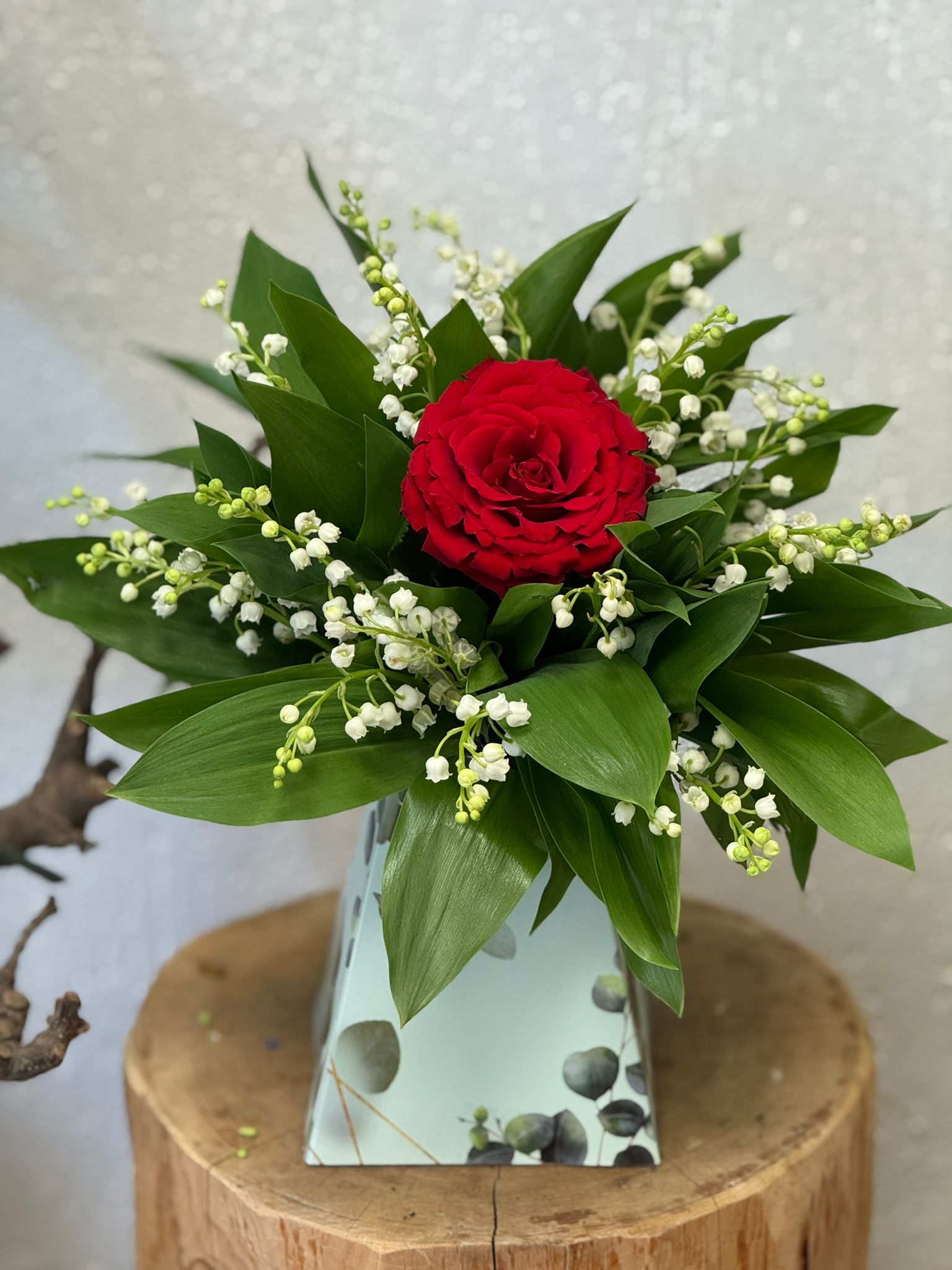 Bouquet rouge bonheur